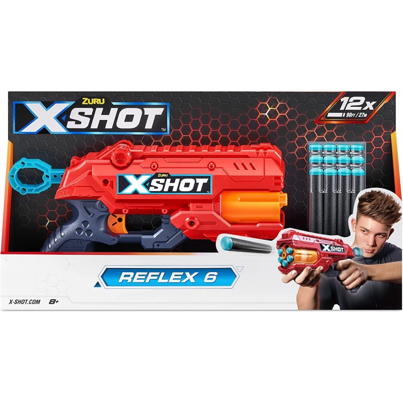 Zuru 36433 - X Shot Pistola Reflex 16 Darts