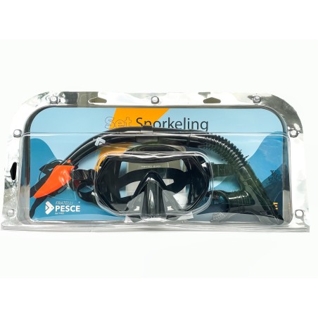 Fratelli Pesce 5099 - Set Maschera e Boccaglio Vetro Temperato Adulto 14+