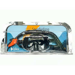 Fratelli Pesce 5099 - Set Maschera e Boccaglio Vetro Temperato Adulto 14+