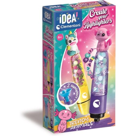 Clementoni 18874 - Idea - Mini Lab evidenziatori Trendy Animals