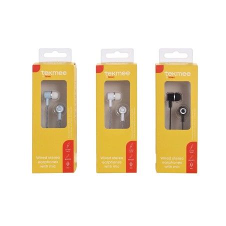 Tekmee 40430145 - Auricolari Cuffie Stereo con Microfono