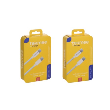 Tekmee 40430167 - Cavo Type-c/Type-c Fishnet 1 Mt