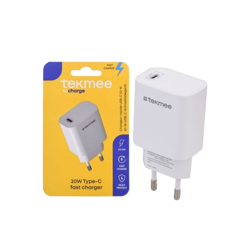 Tekmee 40430188 - Presa a Muro Type-c Fast Charge