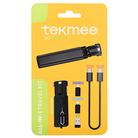 Tekmee 40430359 - Kit da Viaggio Cavo Usb con Adattatori
