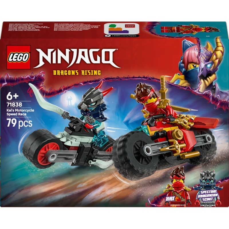 Lego 71838 - Ninjiago - Gara di Velocità sulla Moto di Kai