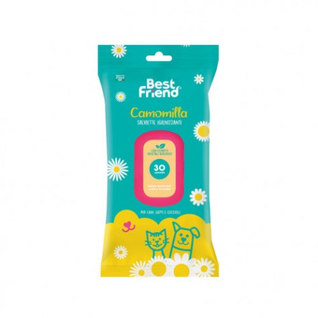 Best Friend 97072.7 - Salviette Igienizzanti per Cani, Gatti e Cuccioli 30 pz