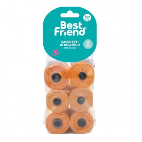Best Friends 91047.5 - Sacchetti Deiezioni Cani 6 Rotoli da 20 Sacchetti