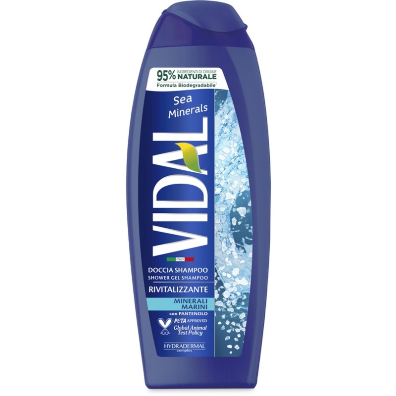 Vidal 3422 - Doccia Shampoo Rivitalizzante Minerali Marini 250 ml