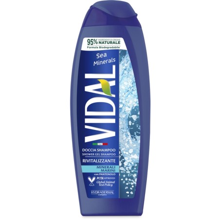 Vidal 3422 - Doccia Shampoo Rivitalizzante Minerali Marini 250 ml
