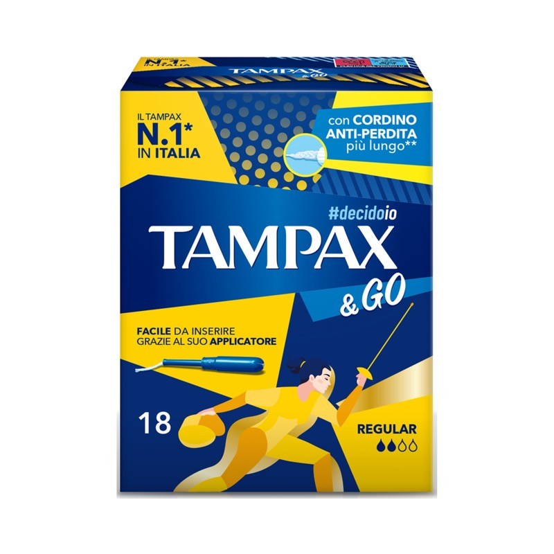Tampax 25007 - Assorbenti Interni Regular 18 pz