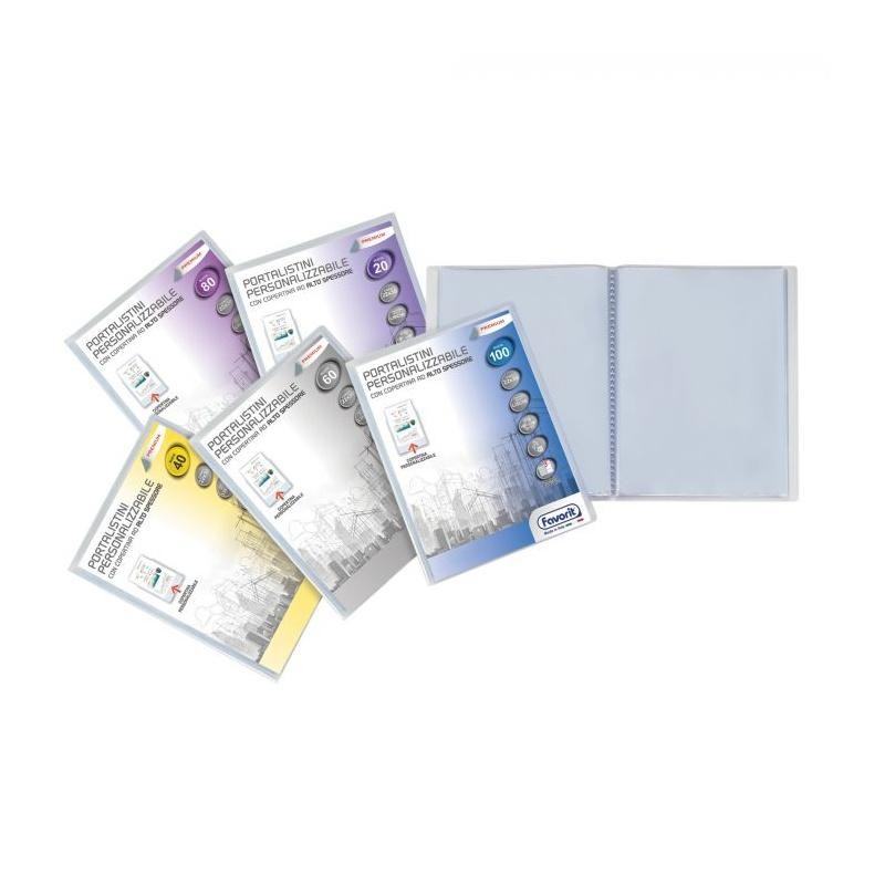 Favorit 90486 - Porta Listini Personalizzabile A4 60 Buste