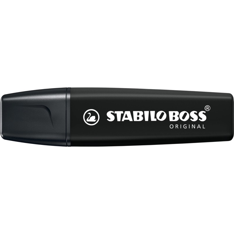 Stabilo 7046 - Marcatore Marker Nero Scalpello