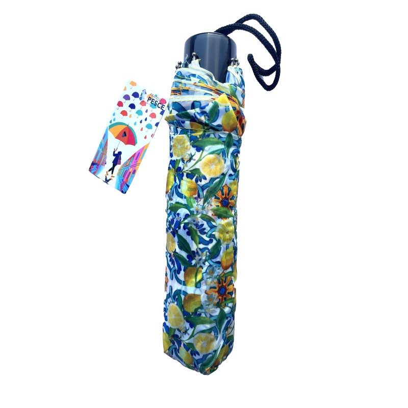 Fratelli Pesce 8674 - Ombrello Corto Limoni 52 cm