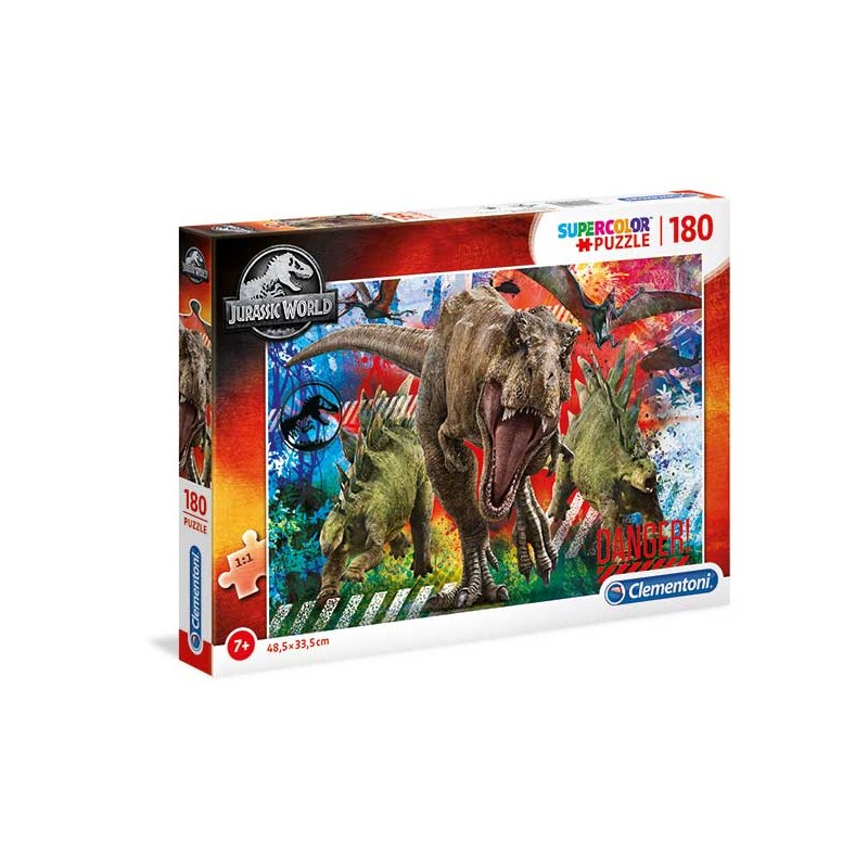 Clementoni 29106 - Puzzle 180 Pezzi - Jurassic World