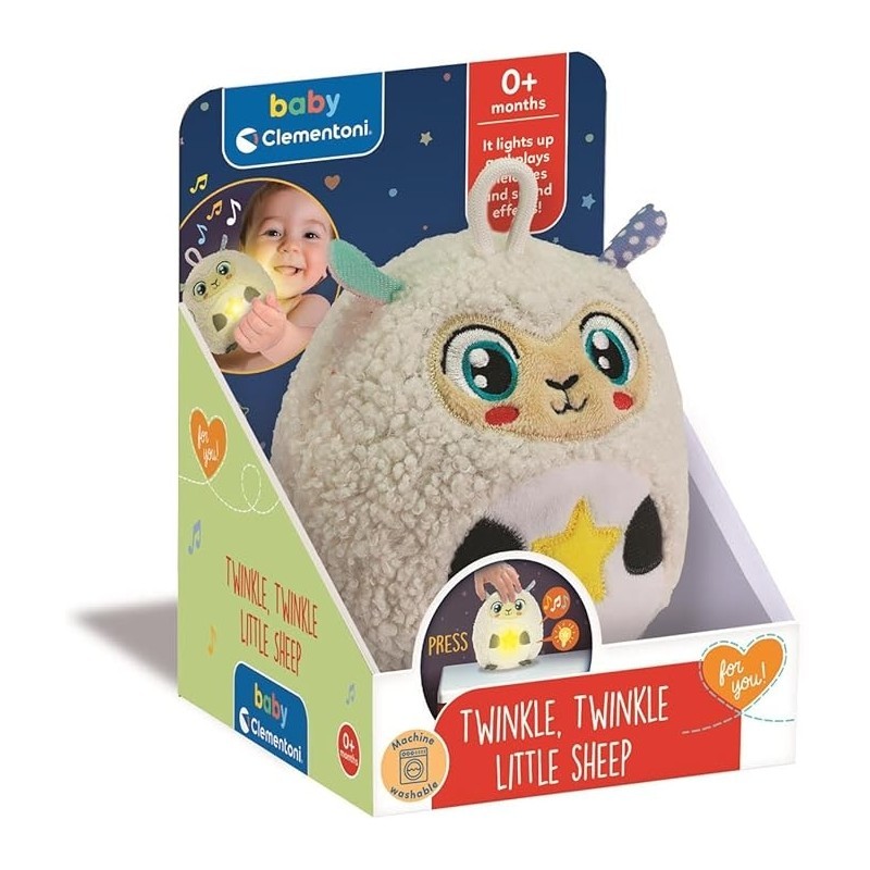 Clementoni 17499 - Baby Clementoni - Twinkle Twinkle Piccola Pecora con Luci e Suoni