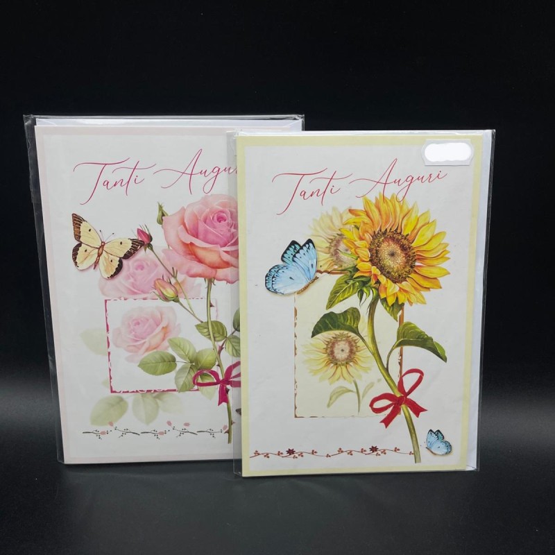 Kartos 2725 - Biglietti Auguri Fiori Conf.12 pz