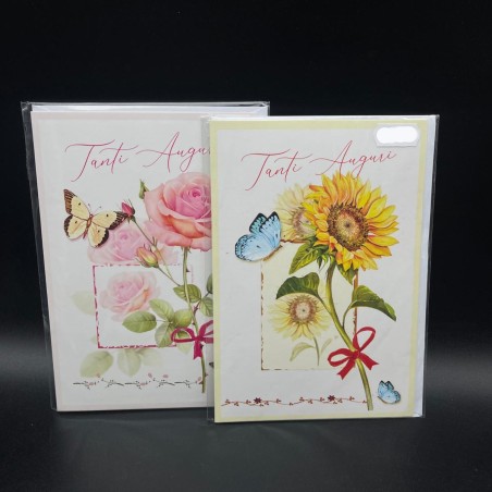 Kartos 2725 - Biglietti Auguri Fiori Conf.12 pz