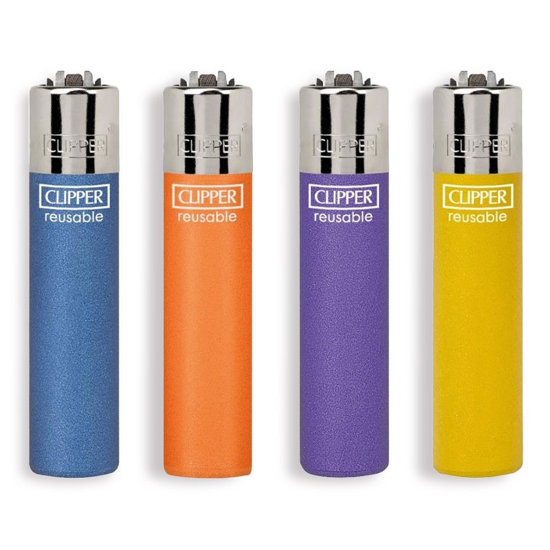 Clipper 1533 - Accendini Clipper Large Metallic Mix Conf.48 pz