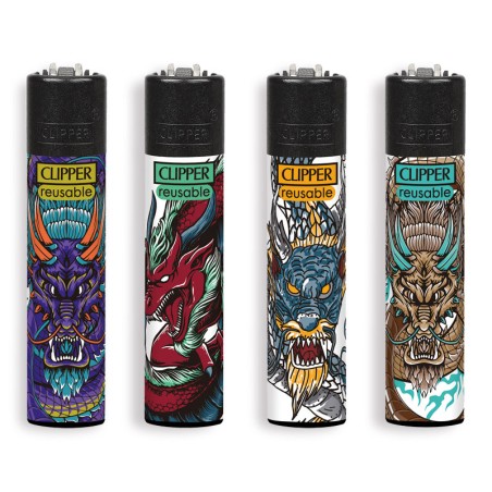 Clipper 2713 - Accendini Clipper Large Dragonists Conf.48 pz