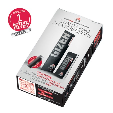 Gizeh 7460 - Kit Black Premium Box per Distributore Conf.75 pz