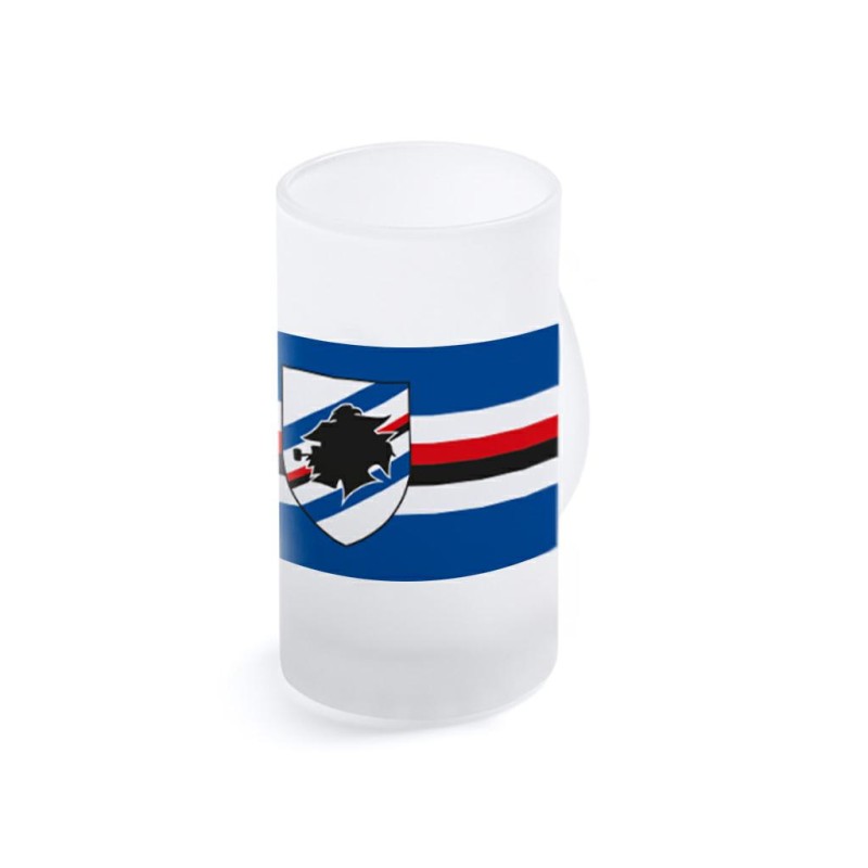 Acube 10227 - Boccale Birra Trasparente Sampdoria