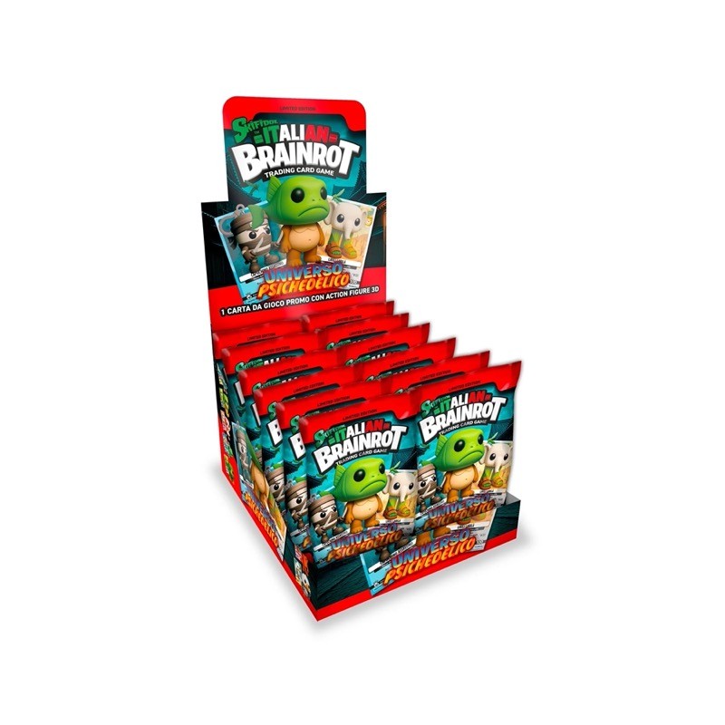 Skifidol 7451 - Skifidol Italian BrainRot Carta con Action Figure Display 12 Bustine