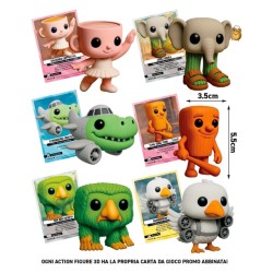 Skifidol 7451 - Skifidol Italian BrainRot Carta con Action Figure Display 12 Bustine