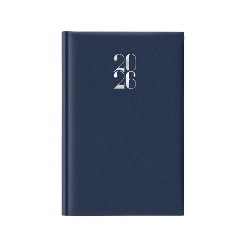 Notabene 8804 - Agenda 2026 Giornaliera Gommata 11x16,5 cm Blu