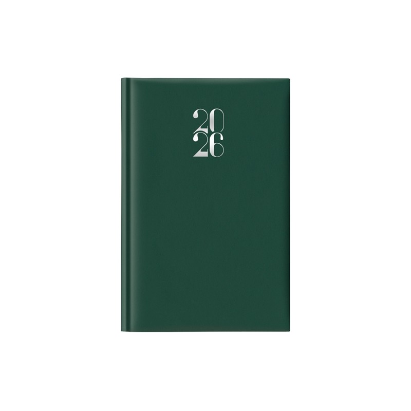 Notabene 8806 - Agenda 2026 Giornaliera Gommata 11x16,5 cm Verde