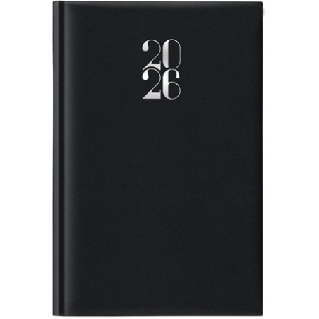 Notabene 8807 - Agenda 2026 Giornaliera Gommata 11x16,5 cm Nera