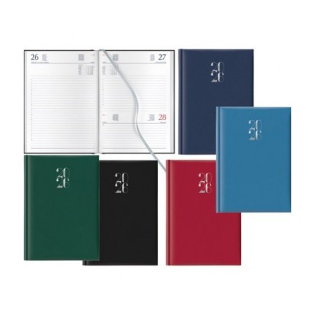 Notabene 8828 - Agenda 2026 Giornaliera Gommata 14x21 cm Rossa