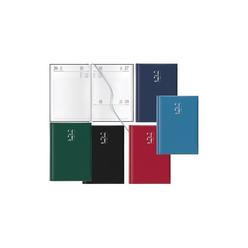 Notabene 8829 - Agenda 2026 Giornaliera Gommata 14x21 cm Verde