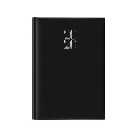 Notabene 8830 - Agenda 2026 Giornaliera Gommata 14x21 cm Nera
