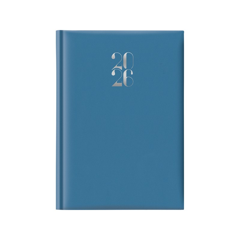 Notabene 8831 - Agenda 2026 Giornaliera Gommata 14x21 cm Azzurra