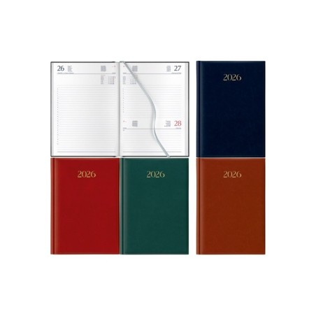 Notabene 8838 - Agenda 2026 Giornaliera Gommata 14x21 cm Verde