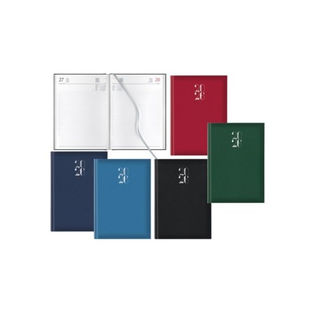 Notabene 8875 - Agenda 2026 Giornaliera Gommata 17x24 cm Nera