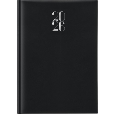 Notabene 8889 - Agenda 2026 Giornaliera Gommata 21x29 cm Nera