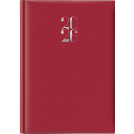 Notabene 8890 - Agenda 2026 Giornaliera Gommata 21x29 cm Rossa