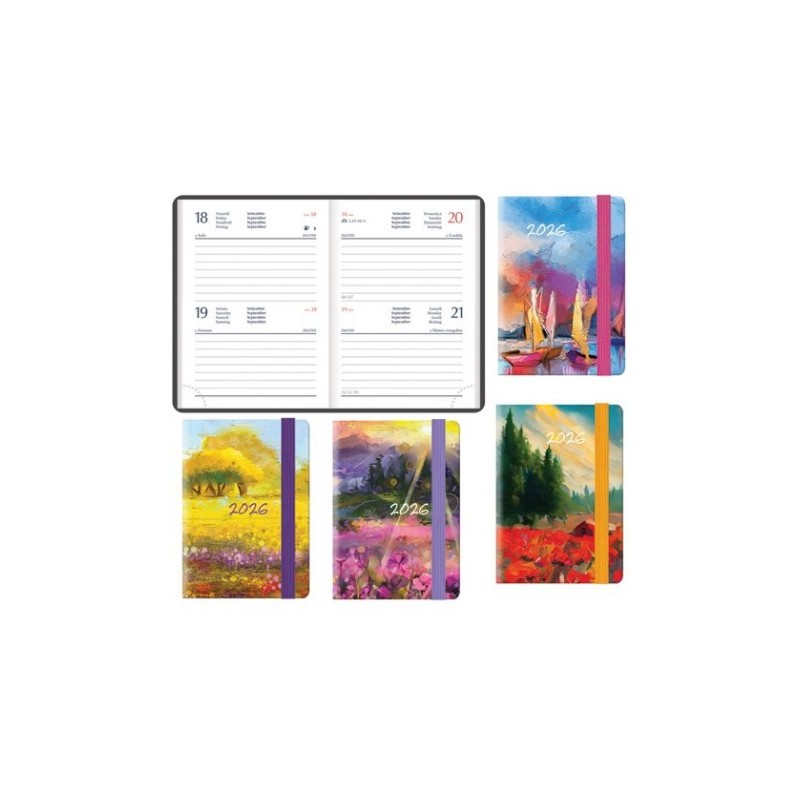 Cangini 110ZE - Agenda 2026 Bigiornaliera Painting 7x10 cm