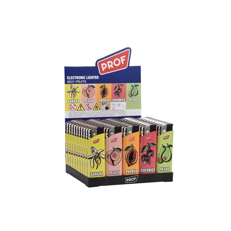 Prof 41804743 - Accendini Elettronici Ricaricabili Sexy Fruits Conf.50 pz