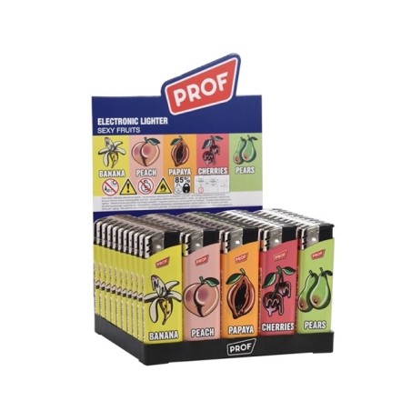 Prof 41804743 - Accendini Elettronici Ricaricabili Sexy Fruits Conf.50 pz