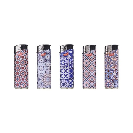 Prof 40804640 - Accendini Elettronici Ricaricabili Mosaico Conf.50 pz