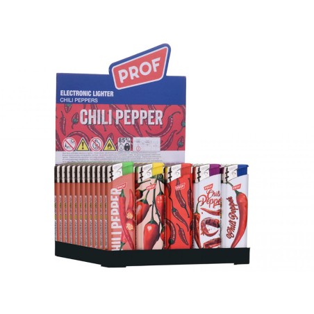 Prof 40804788 - Accendini Elettronici Ricaricabili Chili Peppers Conf.50 pz