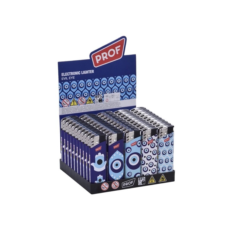 Prof 41804582 - Accendini Elettronici Ricaricabili Evil Eye Conf.50 pz