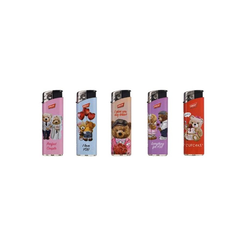 Prof 41804738 - Accendini Elettronici Ricaricabili Teddy Bear Conf.50 pz