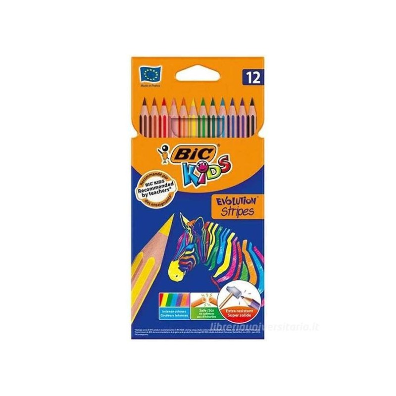 Bic 5222 - Pastelli Colorati 12 pz