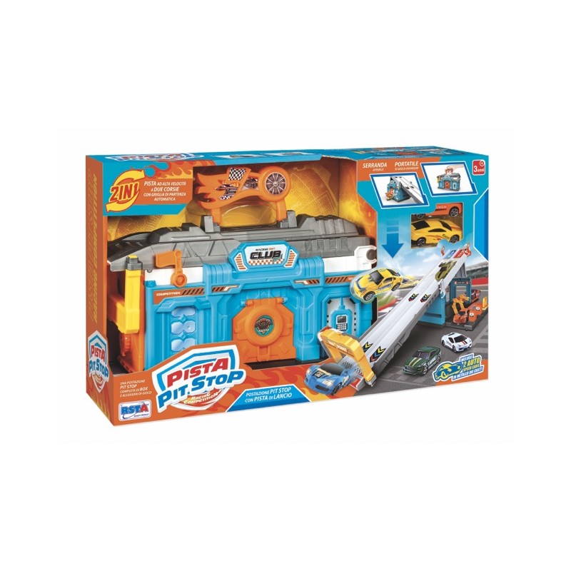 Rstoys 12188 - Pista Pit Stop Racing Competition con 2 Auto
