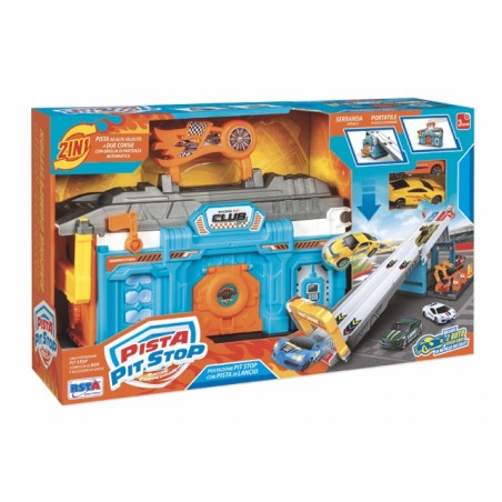 Rstoys 12188 - Pista Pit Stop Racing Competition con 2 Auto
