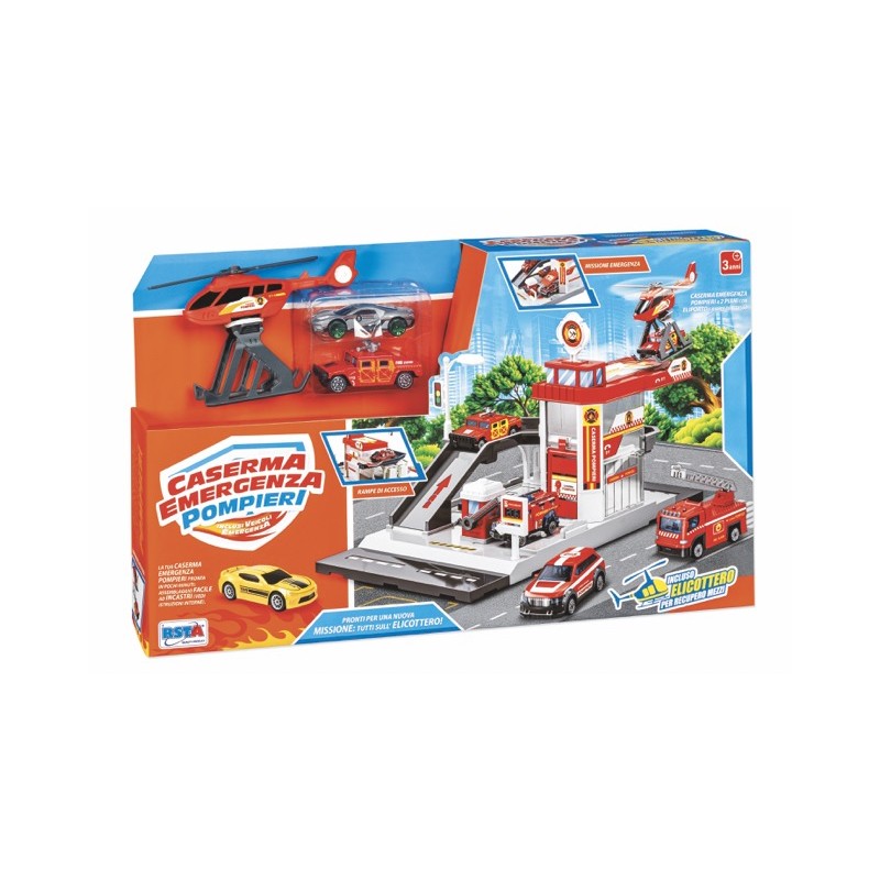Rstoys 12200 - Playset Caserma Emergenza Pompieri