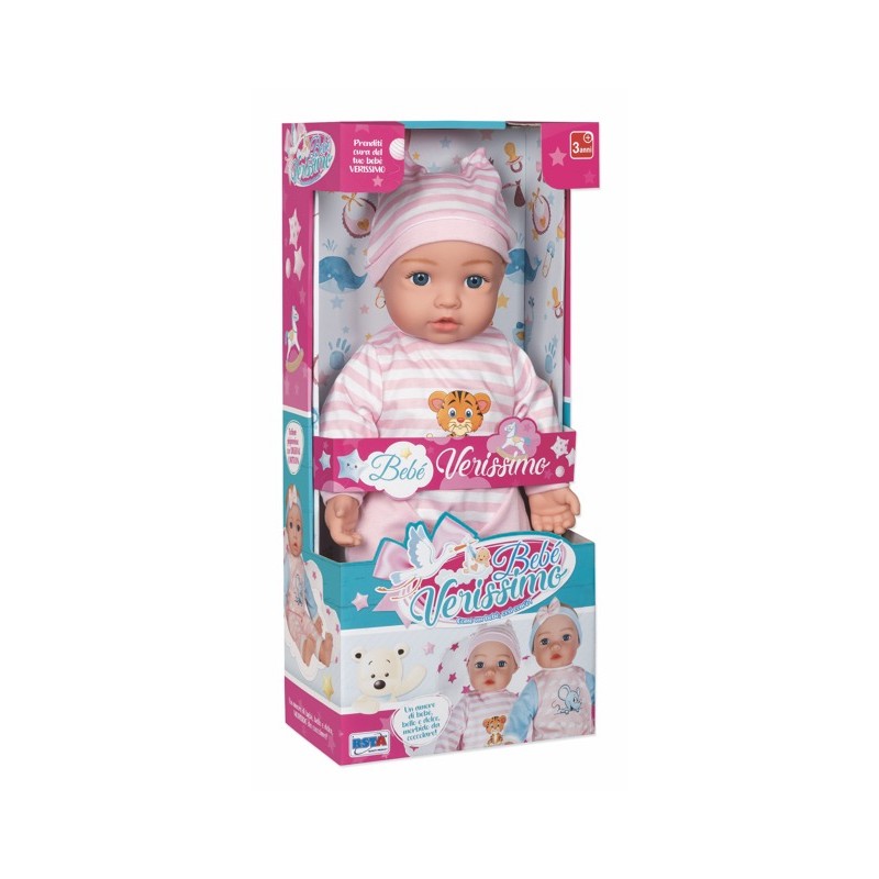Rstoys 12219 - Bambola Bebe Verissimo Morbido 40 cm